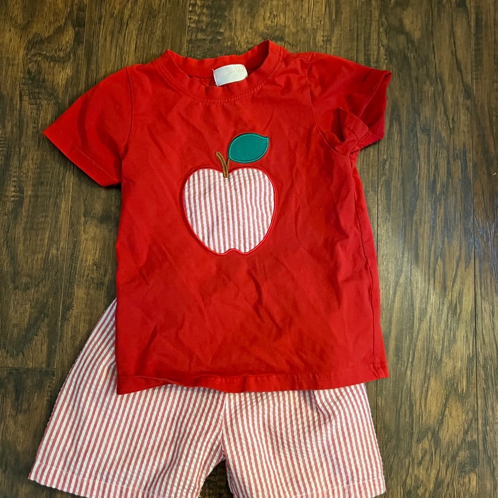Smocked Cecil and Lou back to school outfit